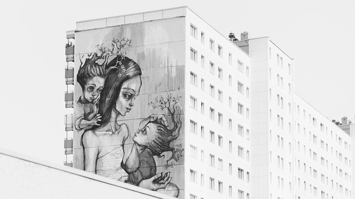 Modern street art as a source of inspiration.